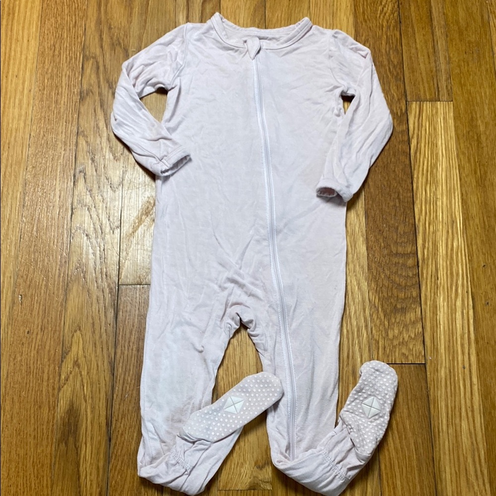 Kyte Baby Light Pink Bamboo One Piece Pajamas